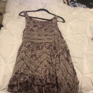 Free People Mixed Flower Trapeze Dress